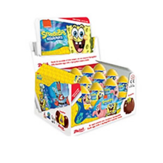 Picture of Zaini Surprise Choc Eggs Sponge Bob GF x24